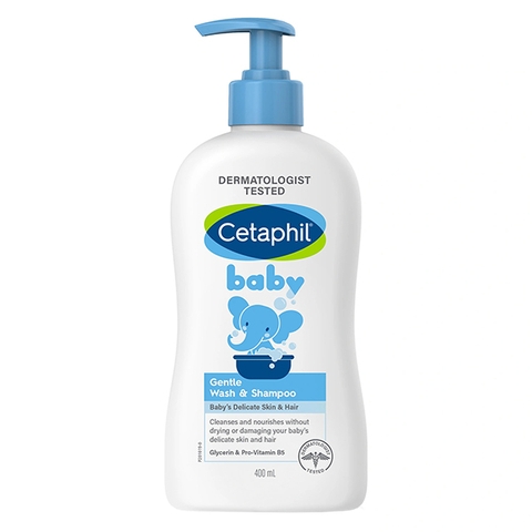 Sữa tắm gội toàn thân Cetaphil Gentle Wash Shampoo 400ml