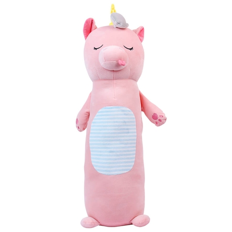 Thú nhồi bông gối ôm kì lân 4 chiều 60 x 20cm