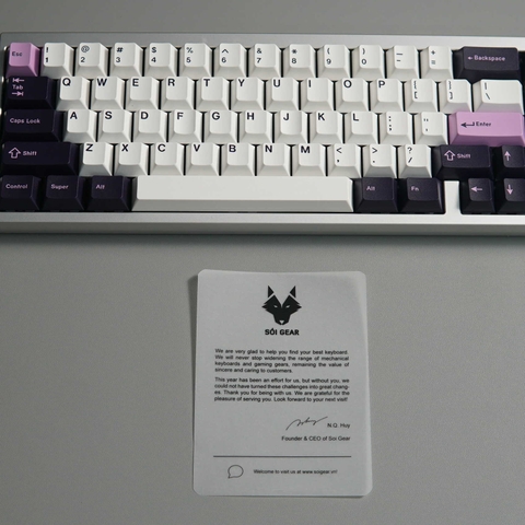 KBDfans Margo Silver- GMK Amethyst