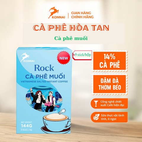 ROCK - CÀ PHÊ MUỐI ' 9 STICK/HỘP '