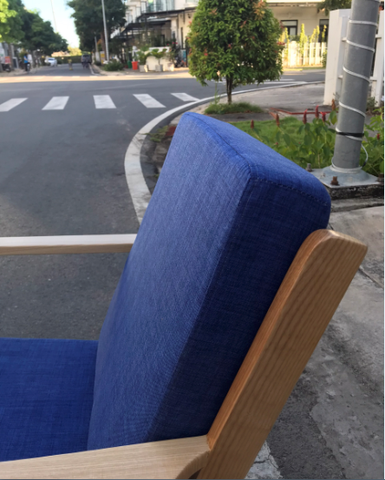 GHẾ SOFA PLANK ĐƠN GỖ ASH - SFG06