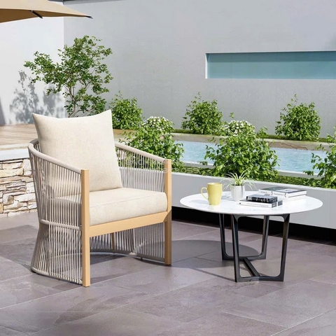 Ghế Ngoài Trời Thư Giãn Khung Sắt GD18