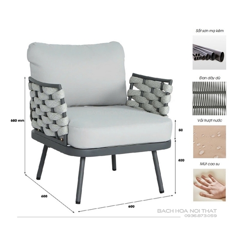 Ghế Cafe Ngoài Trời Đẹp GD24