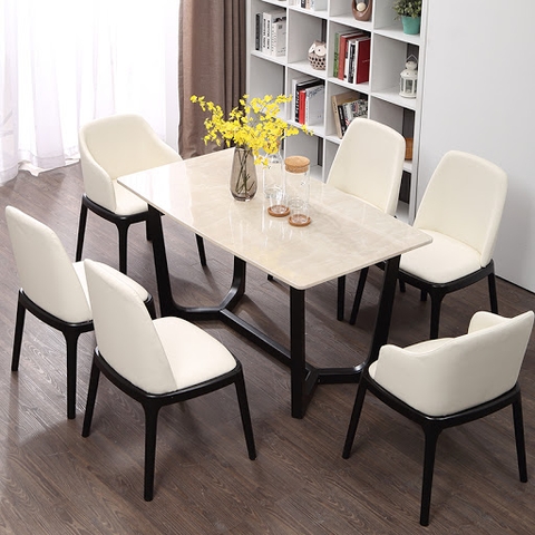 BỘ BÀN ĂN MẶT ĐÁ 6 GHẾ - BAMD24