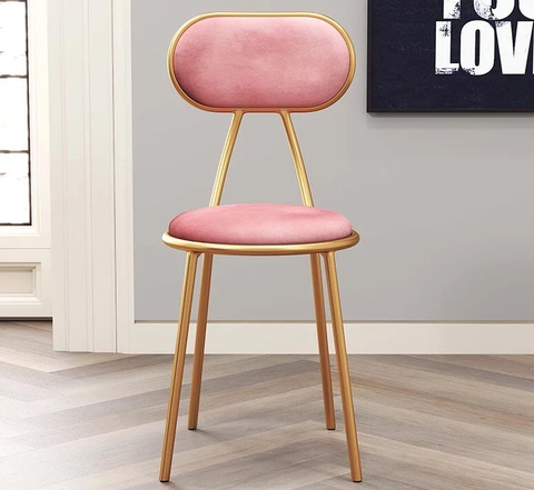 GHẾ BỌC NHUNG MẠ VÀNG