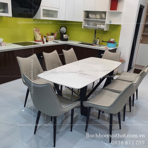 BÀN ĂN MẶT ĐÁ CERAMIC- BAMD38