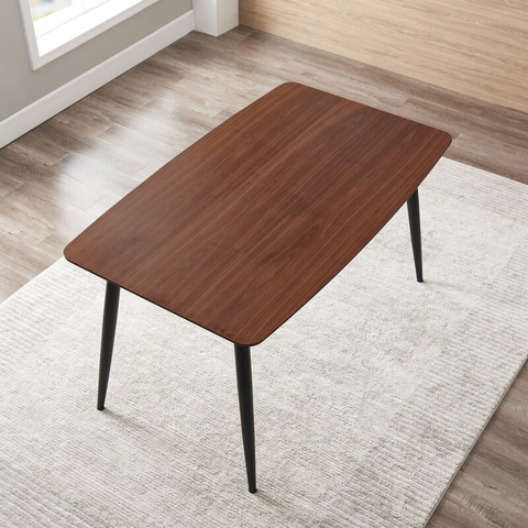 BÀN ĂN GỖ CHÂN CÔN - BAG26