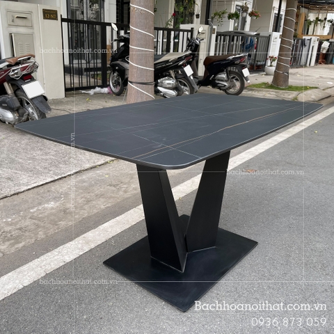 BÀN ĂN MẶT ĐÁ CHÂN SẮT - BAMD30