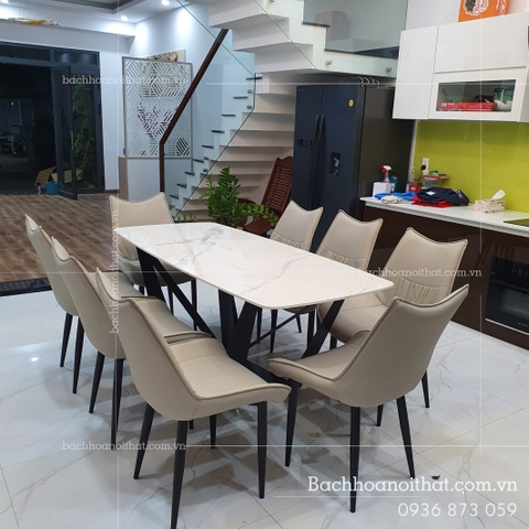 BÀN ĂN MẶT ĐÁ CERAMIC- BAMD38