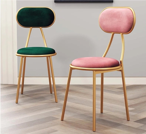 GHẾ BỌC NHUNG MẠ VÀNG