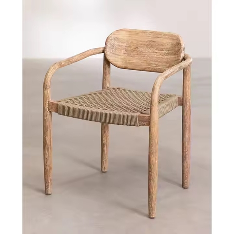 Ghế Cafe Gỗ Vintage Đan Dây - GDD9