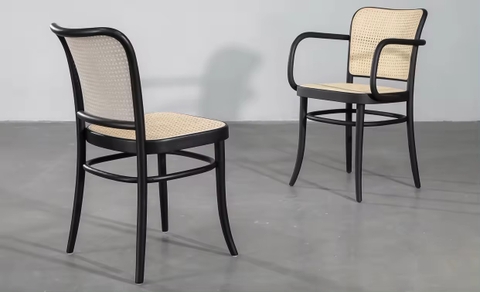 Ghế Cafe Đan Mây Tay Cong - GDM31