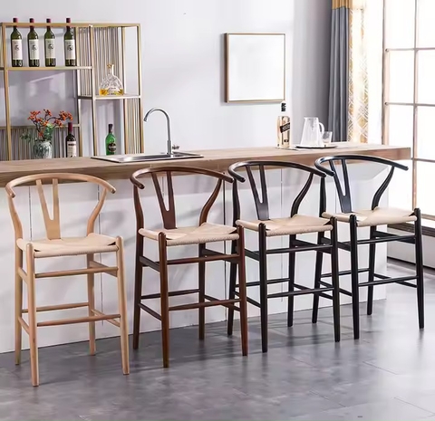 Ghế Bar Wishbone Đan Dây - GDD13