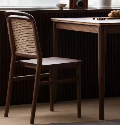 Ghế Gỗ Vintage Đan Mây - GDM20