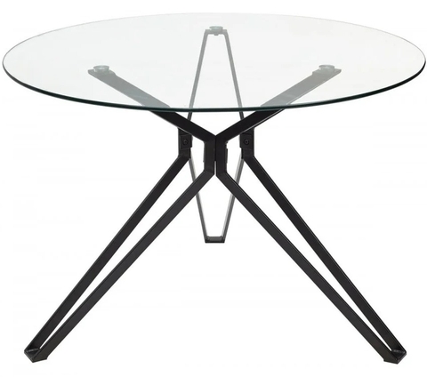 BÀN ĂN MẶT KÍNH CHÂN CHỤM