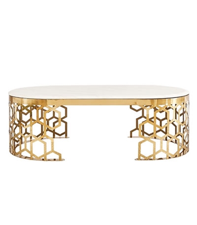 BÀN TRÀ ELIP CHÂN MẠ VÀNG CNC - BT98