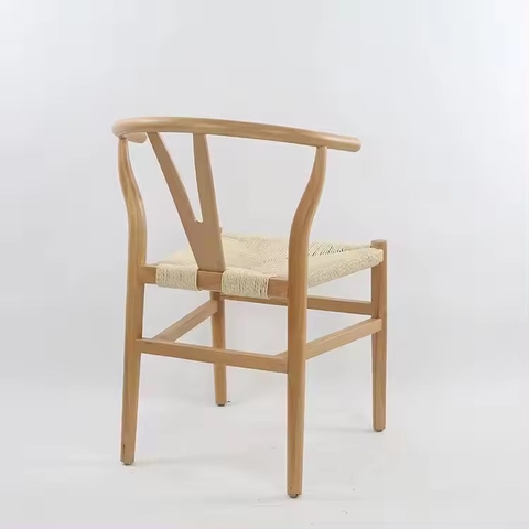 Ghế Wishbone Đan Dây Gỗ Sồi GDD5