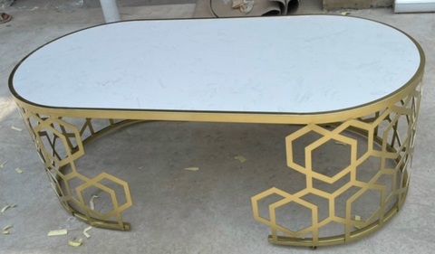 BÀN TRÀ ELIP CHÂN MẠ VÀNG CNC - BT98