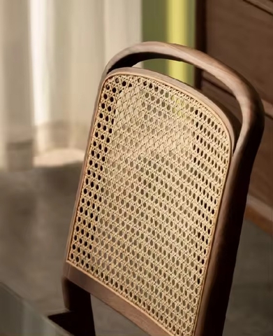 Ghế Gỗ Vintage Đan Mây - GDM20