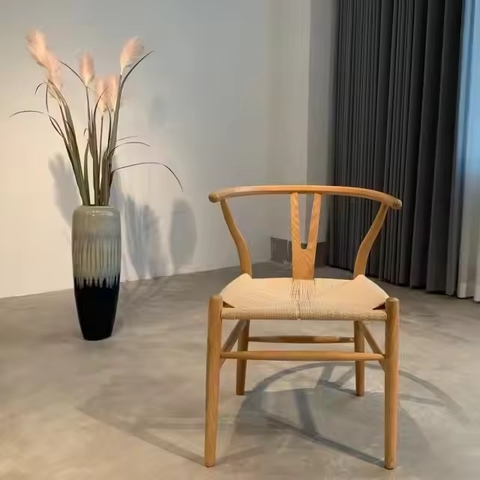 Ghế Wishbone Đan Dây Gỗ Sồi GDD5