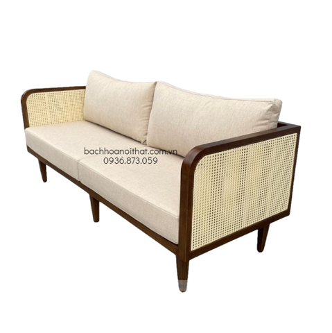 GHẾ SOFA SELENA MÂY GỖ ASH ĐÔI - SFG55