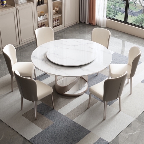 BÀN ĂN TRÒN XOAY CAO CẤP