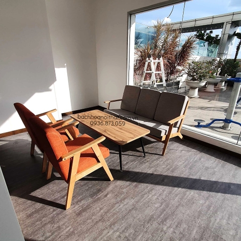 GHẾ SOFA PLANK BA GỖ ASH - SFG08