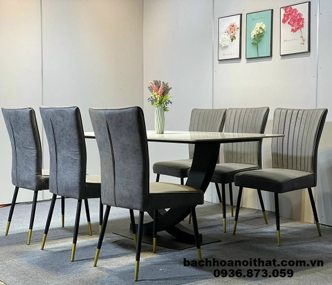 BÀN ĂN CHÂN SẮT MẶT ĐÁ ĐẸP SANG TRỌNG