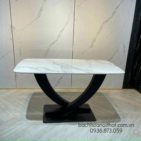 BÀN ĂN CHÂN SẮT MẶT ĐÁ ĐẸP SANG TRỌNG