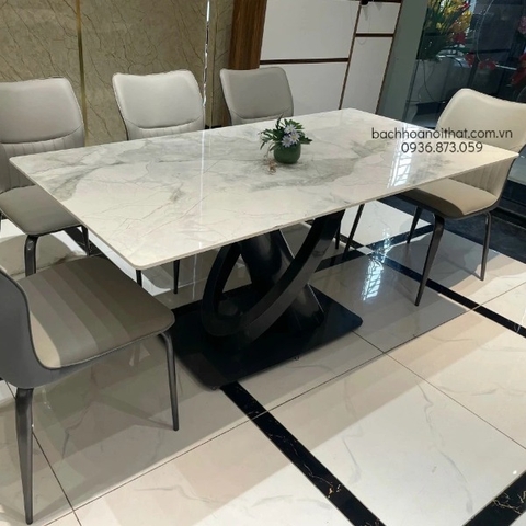 BÀN ĂN MẶT ĐÁ CERAMIC NHẬP KHẨU