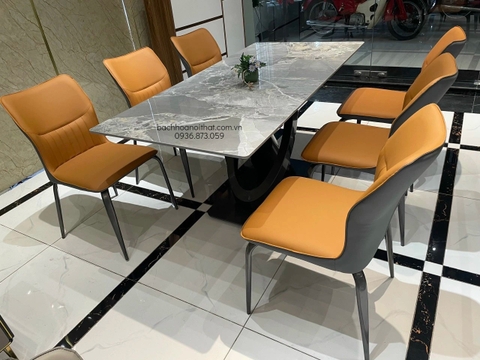 BÀN ĂN MẶT ĐÁ CERAMIC NHẬP KHẨU