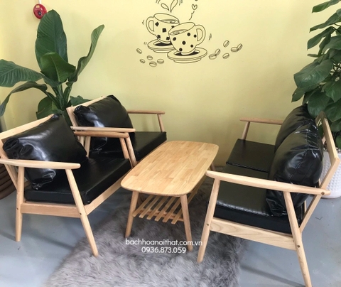 BÀN TRÀ ELIP GỖ CAO SU - BTG18