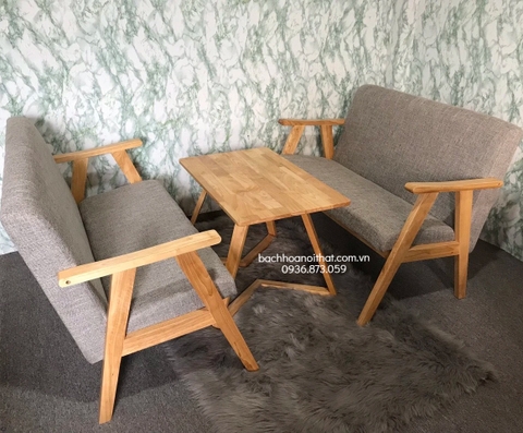 BÀN TRÀ GỖ TỰ NHIÊN CHÂN M - BTG17