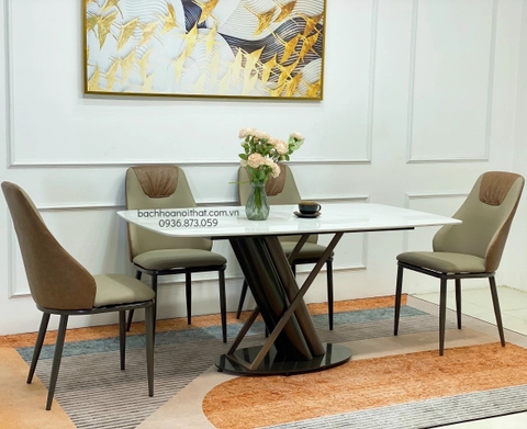 BÀN ĂN MẶT ĐÁ CERAMIC CAO CẤP HIỆN ĐẠI