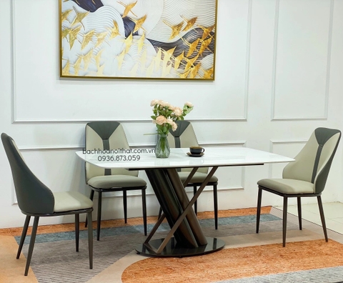 BÀN ĂN MẶT ĐÁ CERAMIC CAO CẤP HIỆN ĐẠI