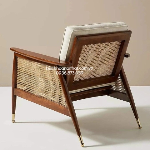 GHẾ SOFA ĐƠN NADIA ĐAN MÂY GỖ ASH - SFG44