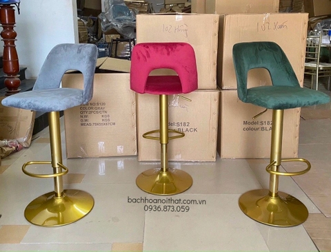 GHẾ QUẦY BAR SOLIX CHÂN MÂM TRỤ - BAR53