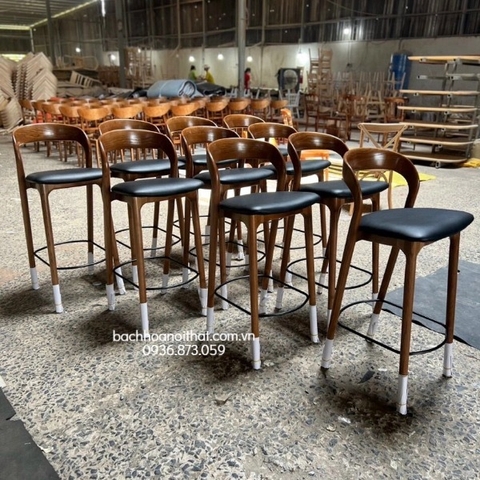 GHẾ BAR NEVA MẶT NỆM GỖ ASH - BAR40