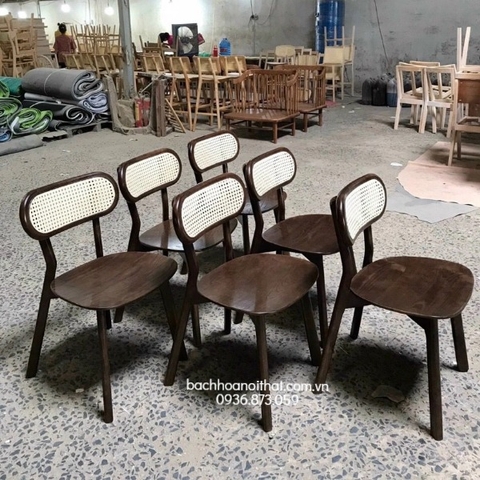 GHẾ ĂN GỖ ASH TỰA MÂY - GAG63