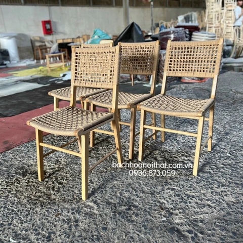 GHẾ ĂN GỖ ASH ĐAN DÂY - GAG65