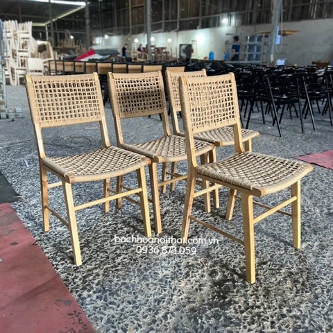 GHẾ ĂN GỖ ASH ĐAN DÂY - GAG65