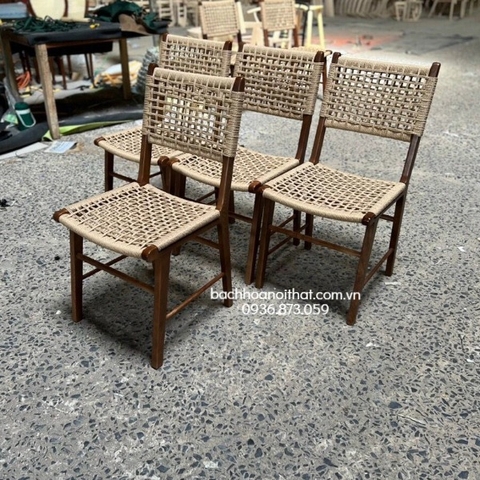 GHẾ ĂN GỖ ASH ĐAN DÂY - GAG65