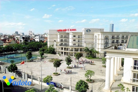 Lắp đặt thiết bị nhà bếp - Bếp một chiều tại trường quốc tế Global, Hà Nội