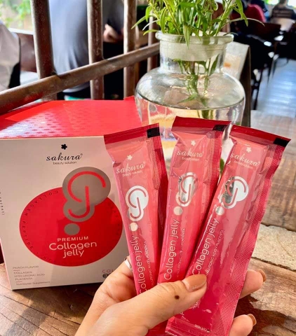 Sakura Premium Collagen Jelly - Thạch Collagen sáng da, chống lão hoá