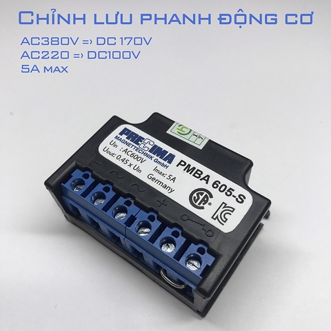 Chỉnh lưu phanh động cơ