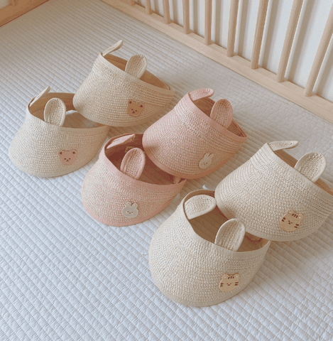 Mũ cói hở đầu xuất Hàn