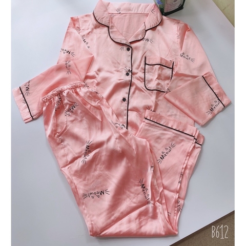 Bộ lụa satin dài chất đẹp