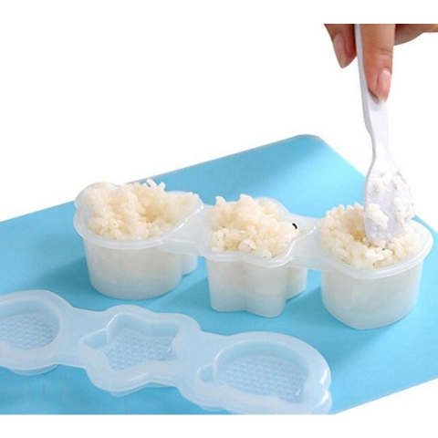 Bộ 3 khuôn cơm, trứng Inomata