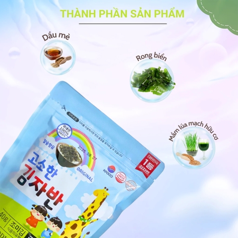 Rong biển rắc cơm tăng cao Hàn 40g
