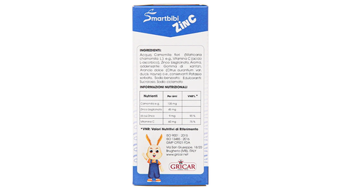 Siro bổ sung Zinc Vitamin C Smartbibi 30ml (0 tháng+)